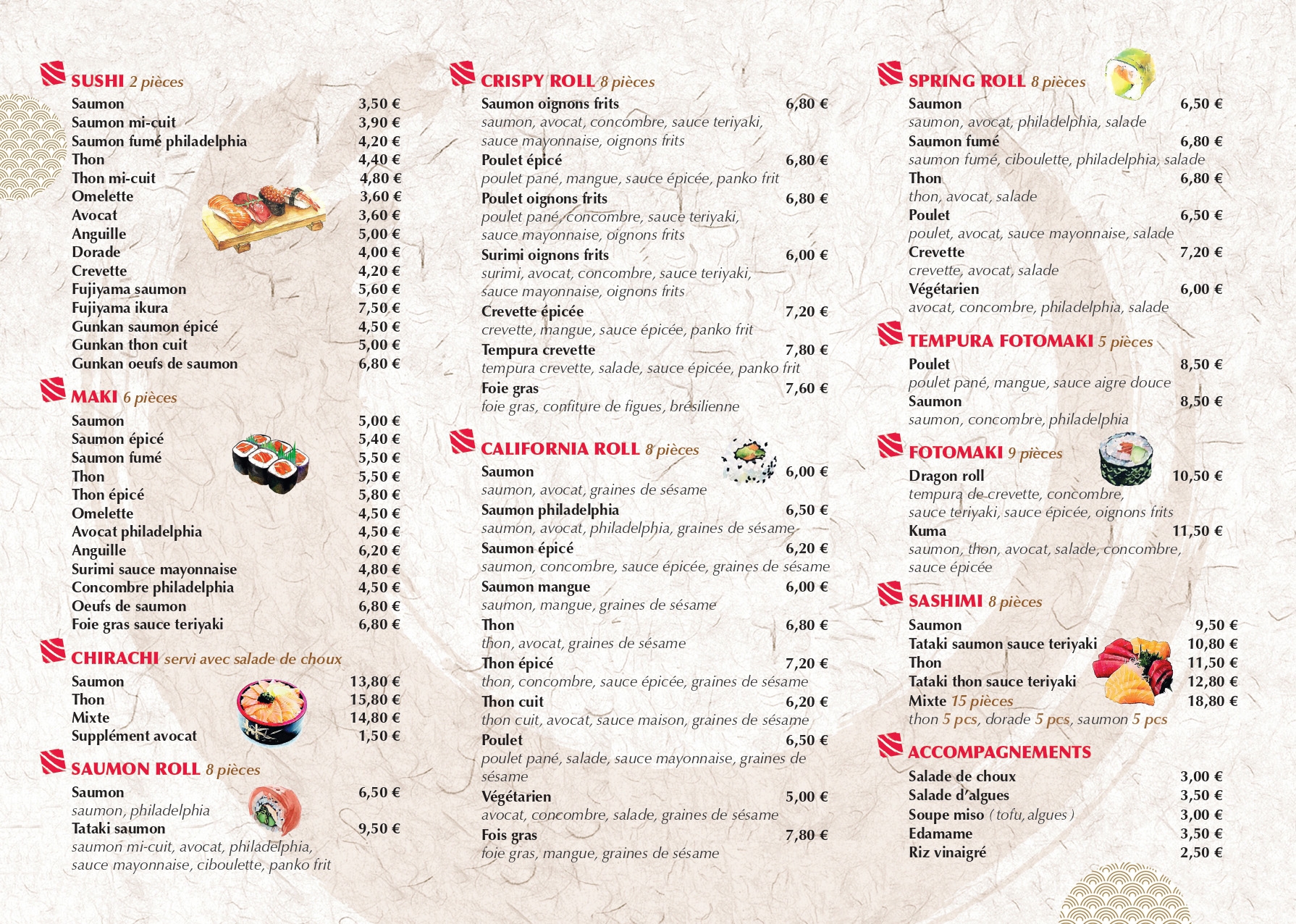 Menu Umami page 2